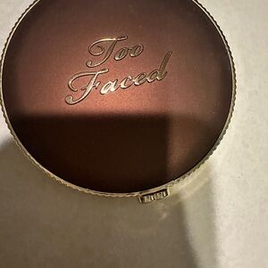 Too Faced Metallic Brown Compact with Gold Accents